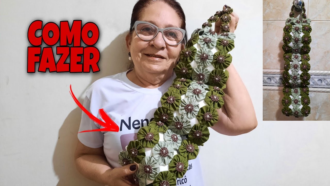 Como fazer PORTA PAPEL HIGIENICO DE FUXICOS *Nena Arts*