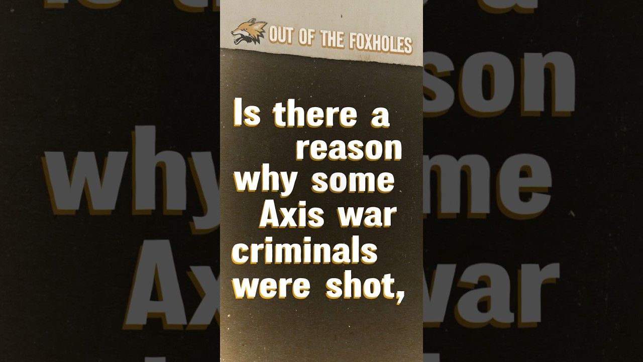 Why Were Some Nazi War Criminals Hanged… And Others Shoot? #OOTF #shorts