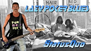 Lazy Poker Blues - Status Quo, free style bass cover 😎
