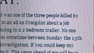 3rd Craigslist Victim?
