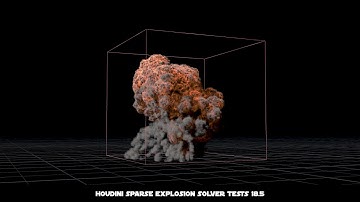 Houdini  - Explosion collections sparse solver - Airwolf tribute