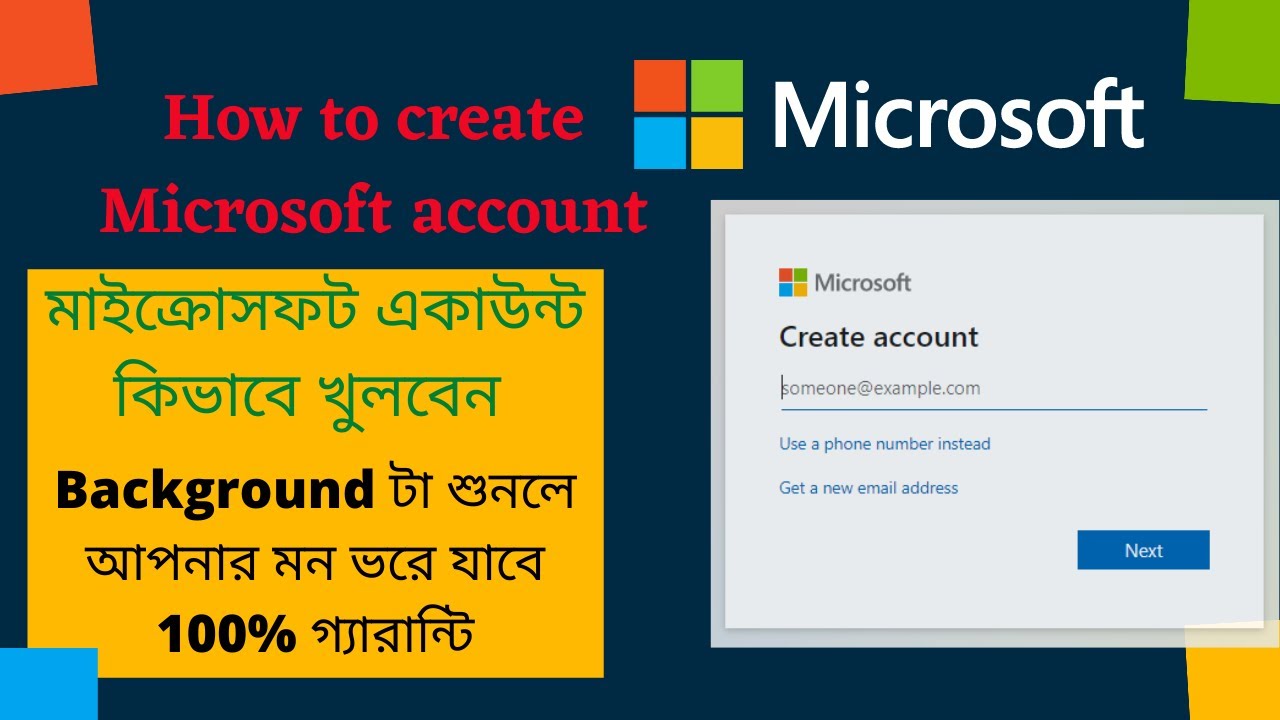 How To Create Microsoft Account In Windows 10 8 