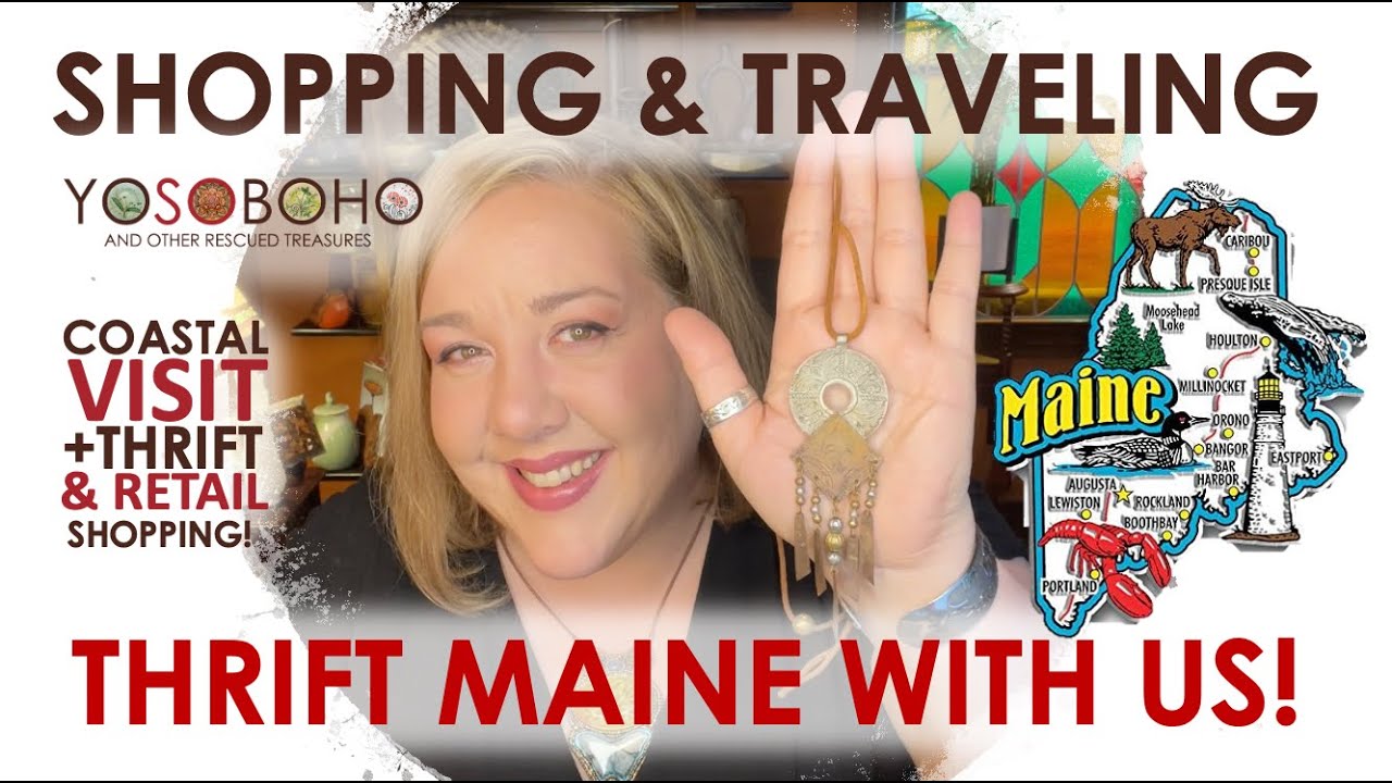 THRIFTING WHILE TRAVELING TO MAINE! 🛻 Come to the Maine Coast 🌊with us