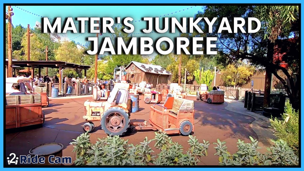 Mater's Junkyard Jamboree California Adventure i2i RIDE CAM YouTube