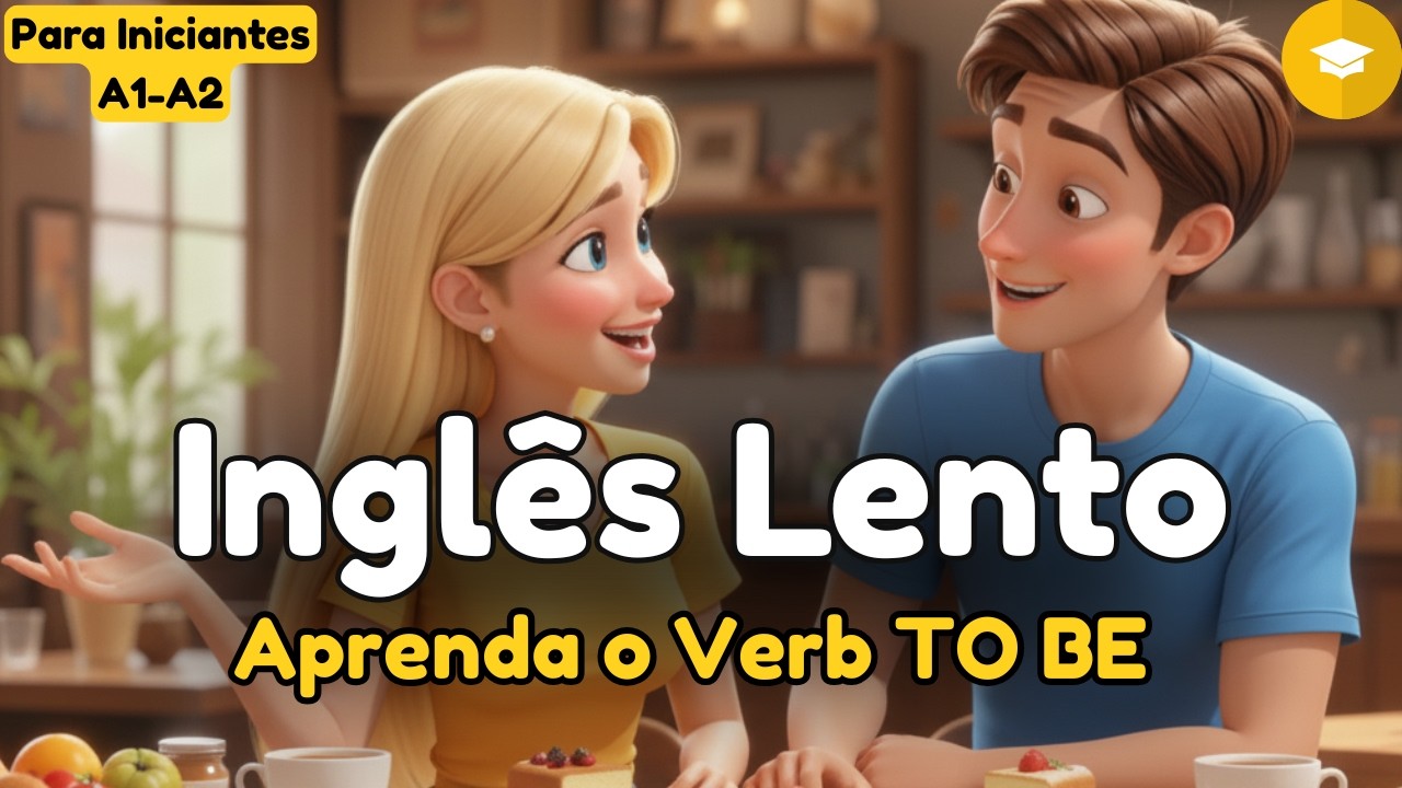 Aprenda o Verbo TO BE na Prática | Inglês Fácil A1-A2 | Conversação Real na Cafeteria