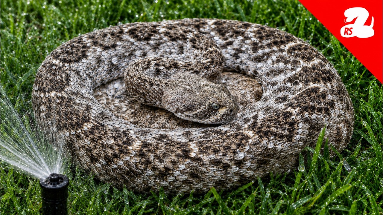 Sprinklers Bring Rattlesnakes into the Lawn