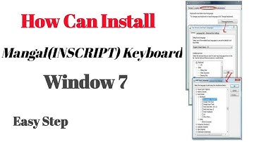 Hindi Inscript keyboard for windows 7 ! Hindi keyboard for PC !