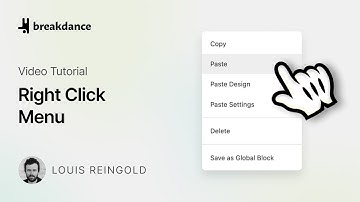How To Use Breakdance’s Right Click Menu