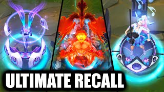 All Ultimate Skins Recall Animations Samira Lux Sona Udyr Seraphine Ezreal MF (League of Legends)