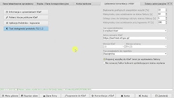 KSeF 2.0 - FS-Faktura SQL - Ustawienia konfiguracyjne do KSeF
