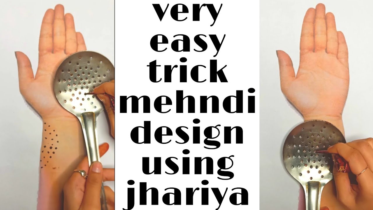 mehndi design with kitchen utensils