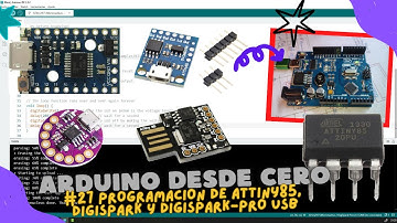 ⚡ Curso de Arduino Cap_27 Programación de ATtiny85, Digispark PRO y fabrica tu propio digispark