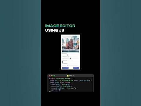 Image Editor Using Js. ️♥️ #coden #javascript #python #website #bts # ...