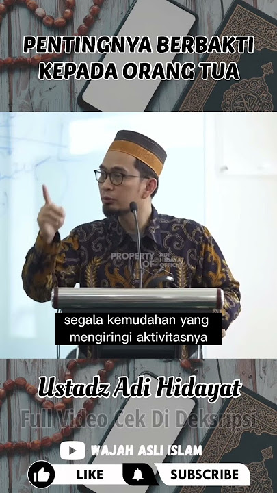 PENTINGNYA BERBAKTI KEPADA KEDUA ORANG TUA | SEMOGA BERMANFAAT!!