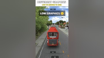 low vs medium vs high graphics comparison bus simulator Indonesia