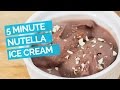 Nutella Ice Cream (5 Minute Recipe)