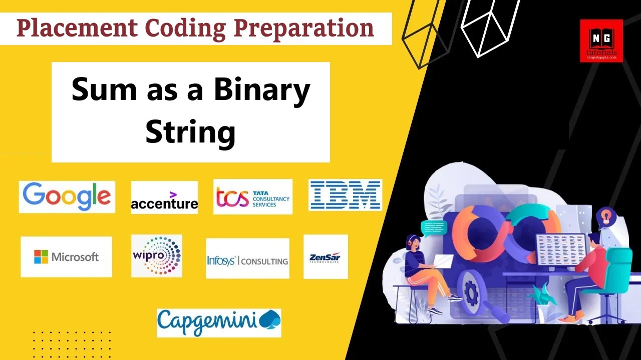 Sum as a Binary String Problem | Placement Coding Questions on Python ...