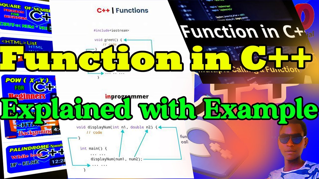 Function In C++| Explained With Example in Just few Minutes ...