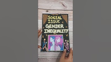 project on social issue/ gender inequality #art #diy #craftshorts #artshorts #projectideas #ytshorts
