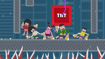 Fall Boys: Rope Rescue - All Levels Gameplay Android, iOS