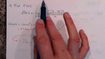 Derivatives using the Difference Quotient