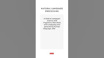 What is Natural Language Processing #Shorts
