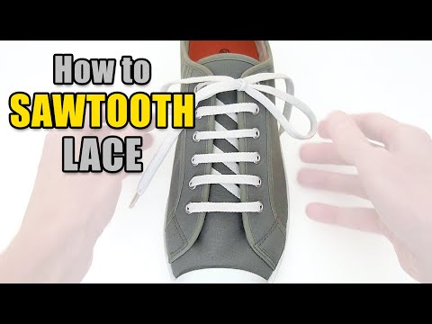 Sawtooth Lacing Tutorial – Professor Shoelace