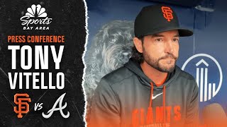 Tony Vitello shares excitement for Giants' upcoming series in Atlanta vs. Braves | NBCS Bay Area