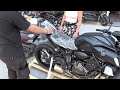 unboxing YAMAHA MT-07 black 2020