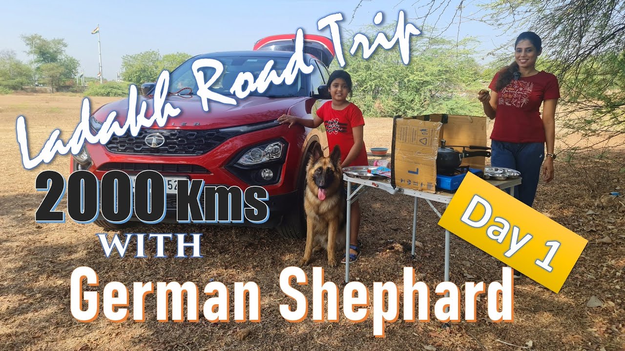 Baroda Ladakh Road Trip 2000 kms with German Shephard: Day 1