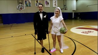 Bride and Groom Half-Court Shot 👰🏀