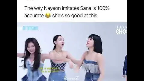 Nayeon imitating Sana 🤣🔥 #twice #nayeon #sana