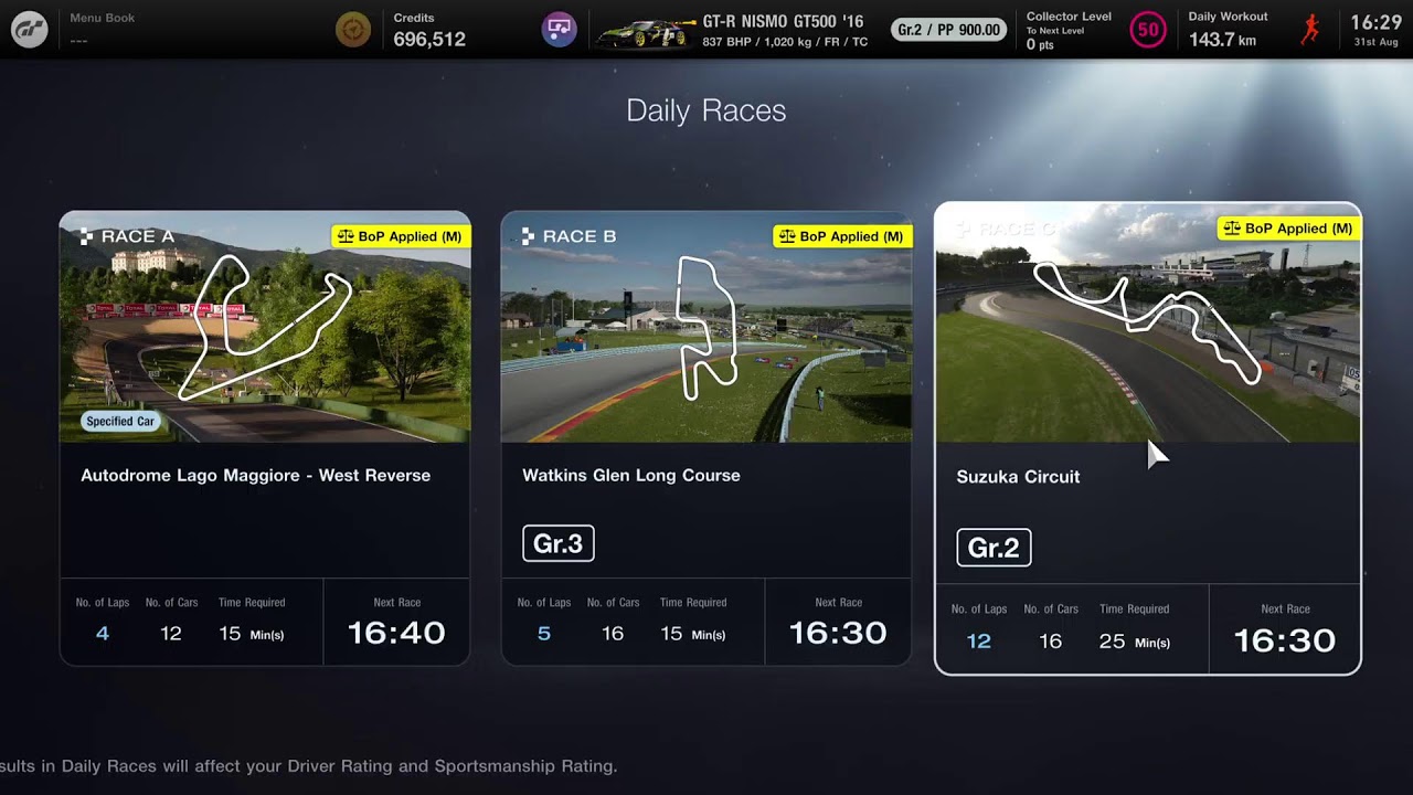 Gran Turismo 7 daily races