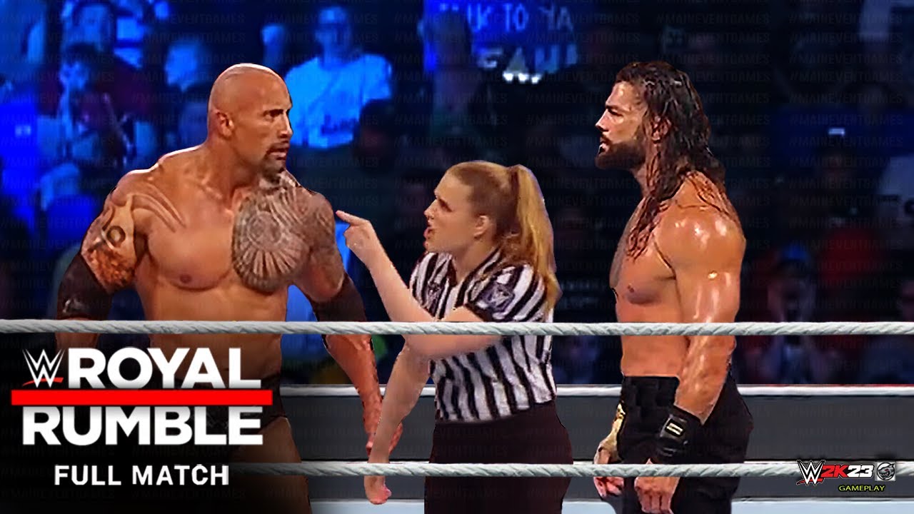 Roman Reigns vs. The Rock: Royal Rumble 2024 - No Disqualification Match