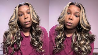 This Blonde Highlighted Wig Is A Must Have! | Luvwin Hair