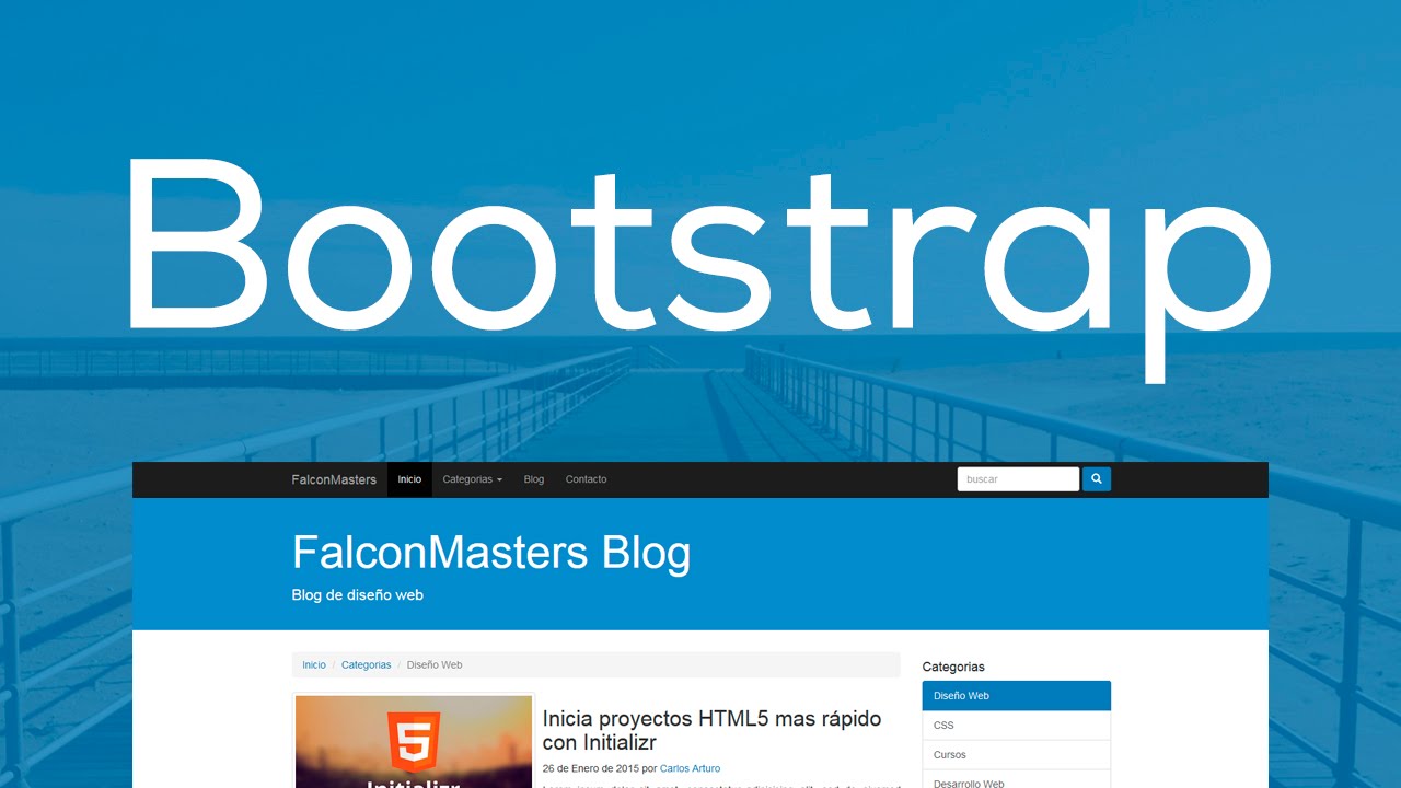 Como hacer un sitio web con Bootstrap 2.- Contenido Principal y ...