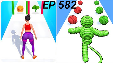 Twerk team VS Rope man Run Gameplay 🥤🧃🥛🍔🥦Speed - challenge iOS Android walkthrough Max Level 582