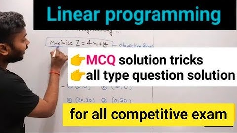 Linear programming solution tricks || linear programming gate || linear programming gate mathematics