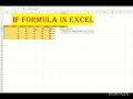 How to use If formula in excel ? #excel #exceltips