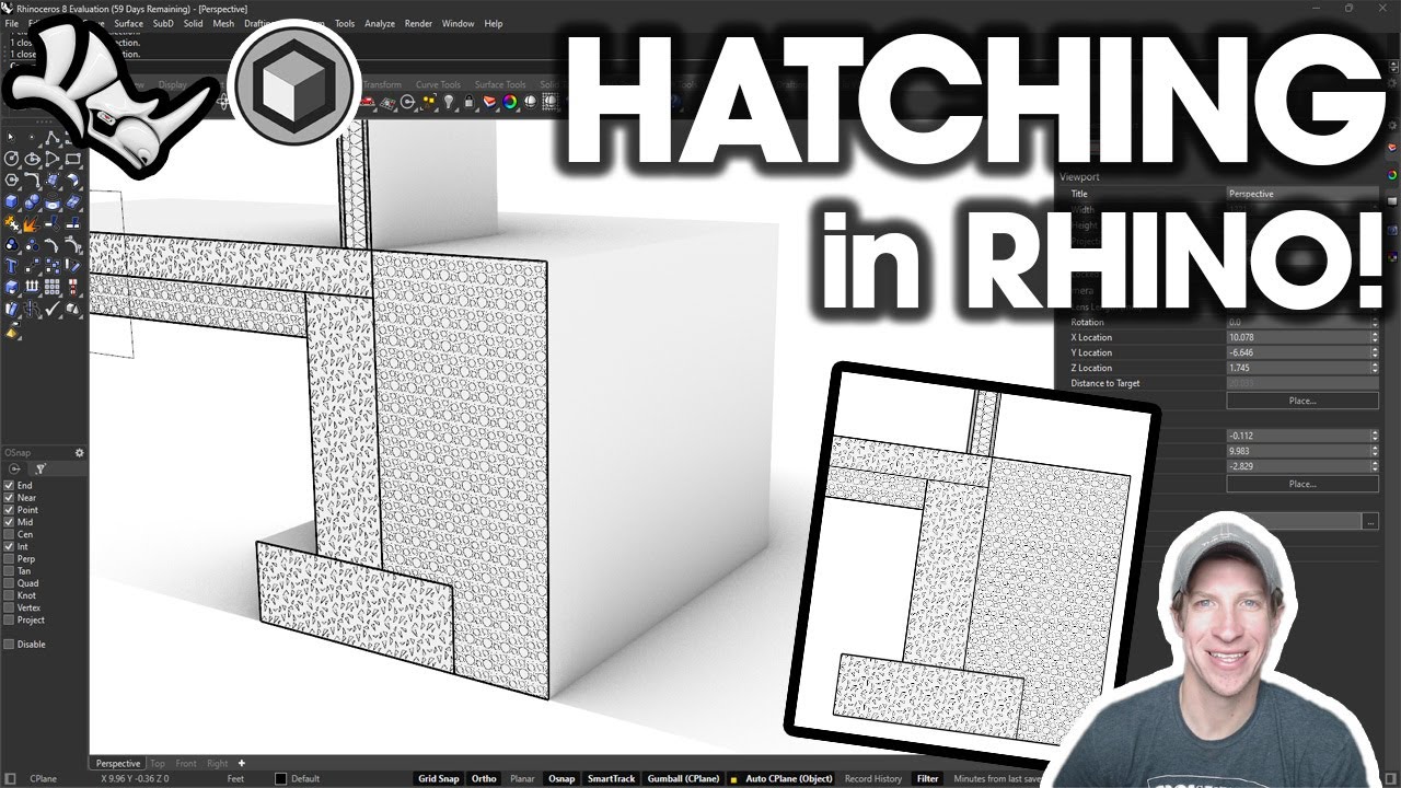 How To Create HATCHING In Rhino YouTube How To Create HATCHING In Rhino YouTube