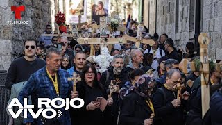 EN VIVO: Procesión cristiana de Viernes Santo en Jerusalén | Al Rojo Vivo | Telemundo