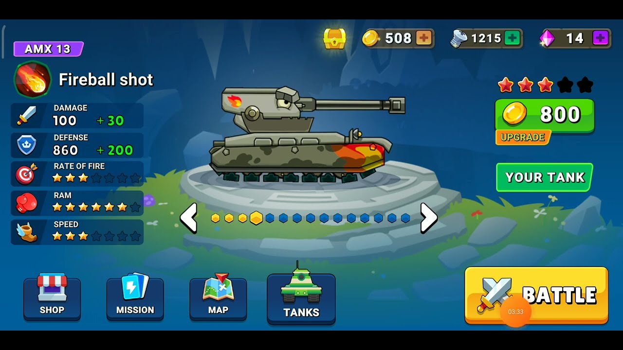 Tank Battle Cartoon About War Tank | Android Game - YouTube