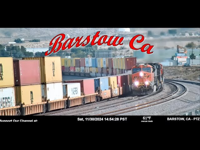 Barstow, CA | BNSF Needles Sub, MP 744.5 - PTZ (Chat) | SouthWest RailCams LIVE