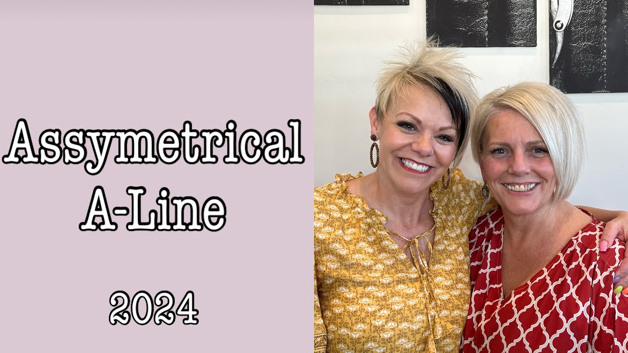 Women Over 50 Love This Asymmetrical Bob Haircut - YouTube