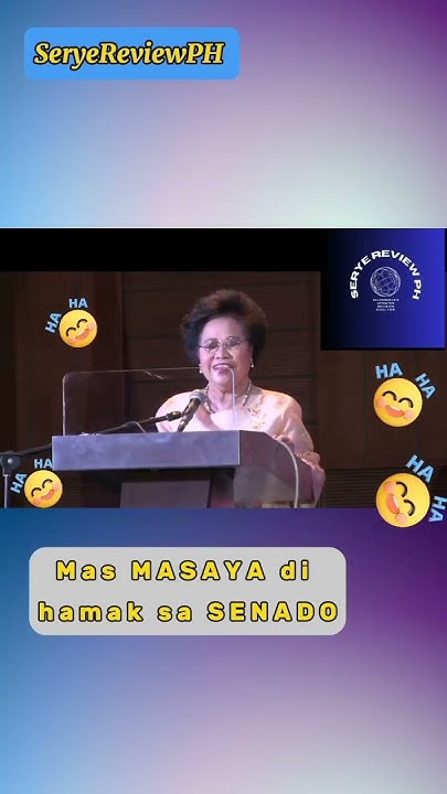 Miriam Defensor Santiago Funny Moments