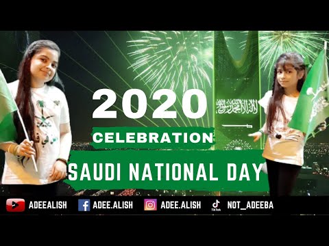 Saudi National Day Celebration 2020 | يوم الوطني المملكة العربية السعودية | VLOG | Adee & Alish