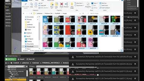 pokemon ue4 tutorial v2: part 2( importing oak and balls)