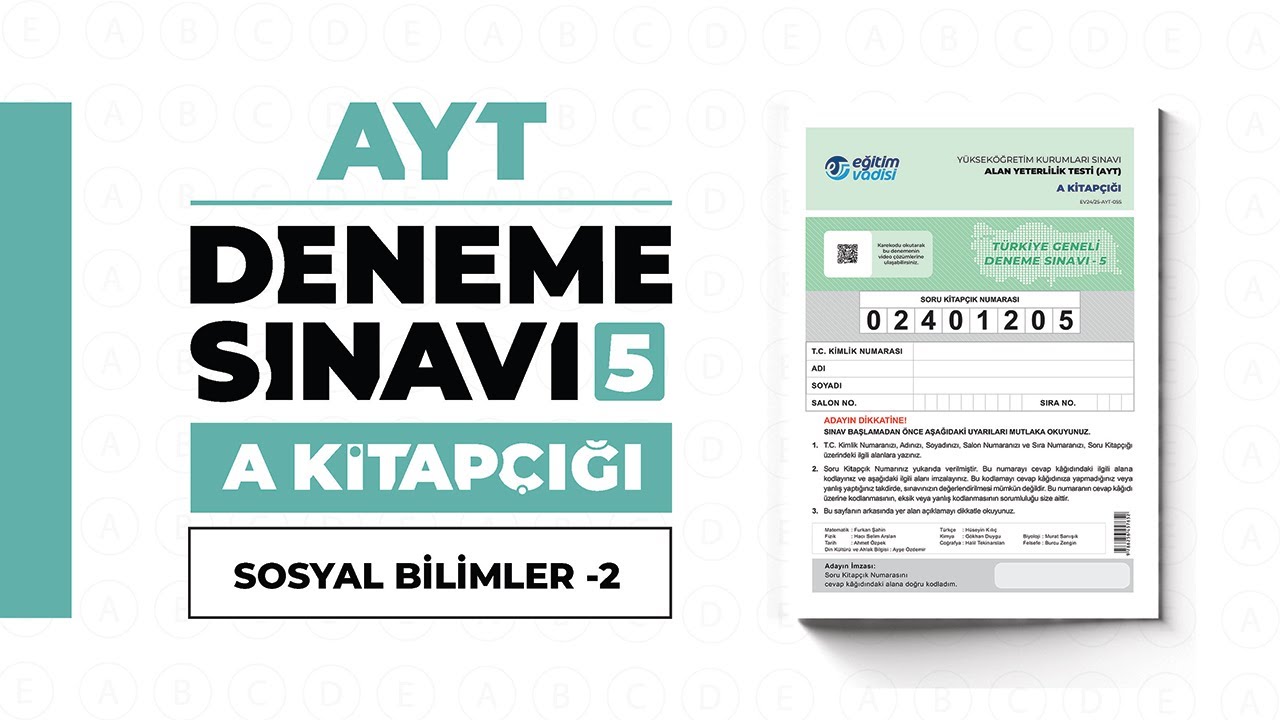 EĞİTİM VADİSİ DENEME 5 AYT A Kitapçığı Sosyal Bilimler 02 Soru Çözümleri