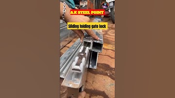 Sliding folding gate lock #shorts  #slidinggate #trending