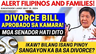 ✅ ALERT FILIPINOS, FAMILIES! DIVORCE BILL APROBADO SA KAMARA! SENATORS HATI DITO! IKAW? PABOR KA BA? by Chacha's TV Atbp. 286 views 2 hours ago 5 minutes, 1 second